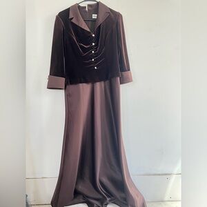 Vintage Karen Millen Chocolate Brown Dress Vampire type dress